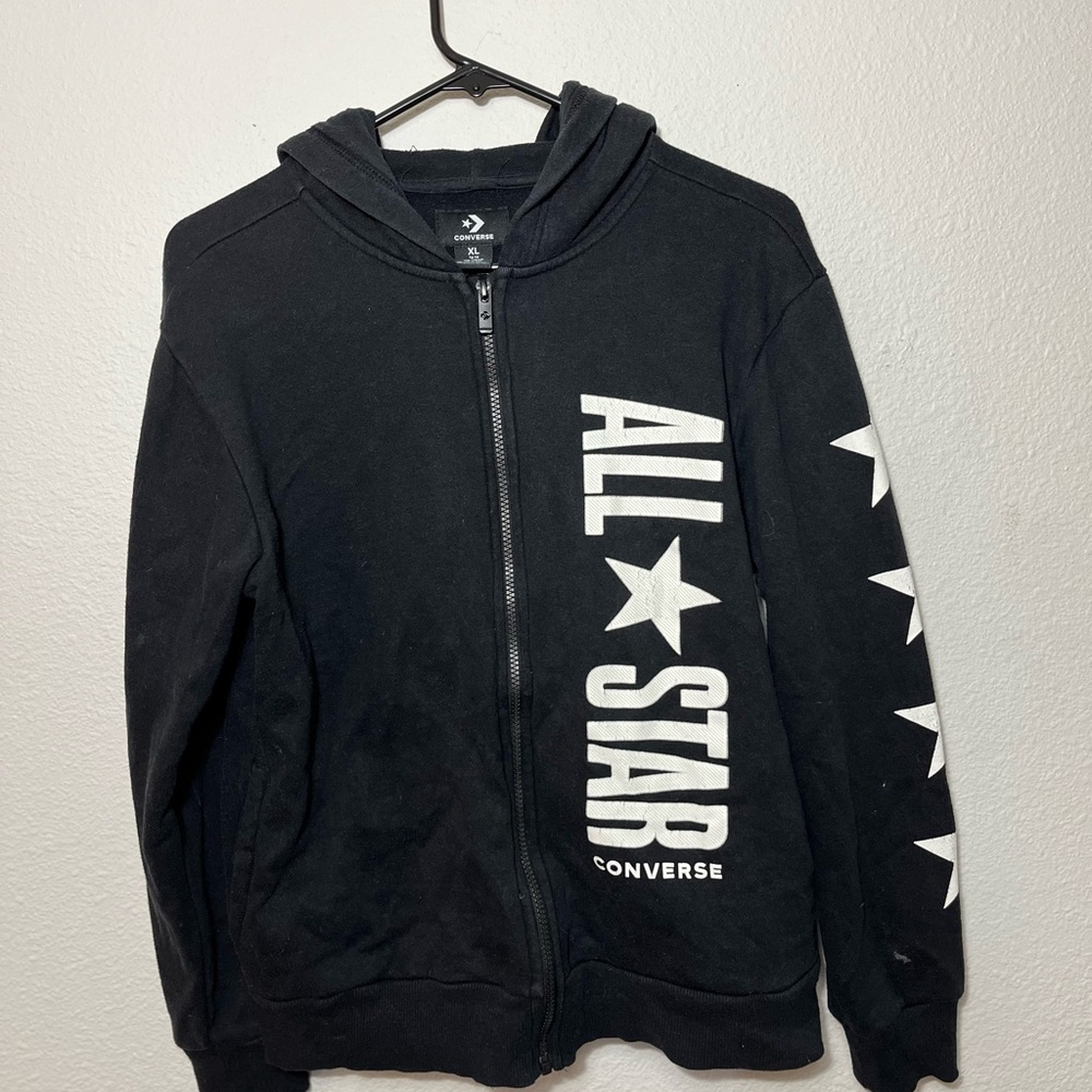 Converse Black Star Graphic Zip-Up Jacket